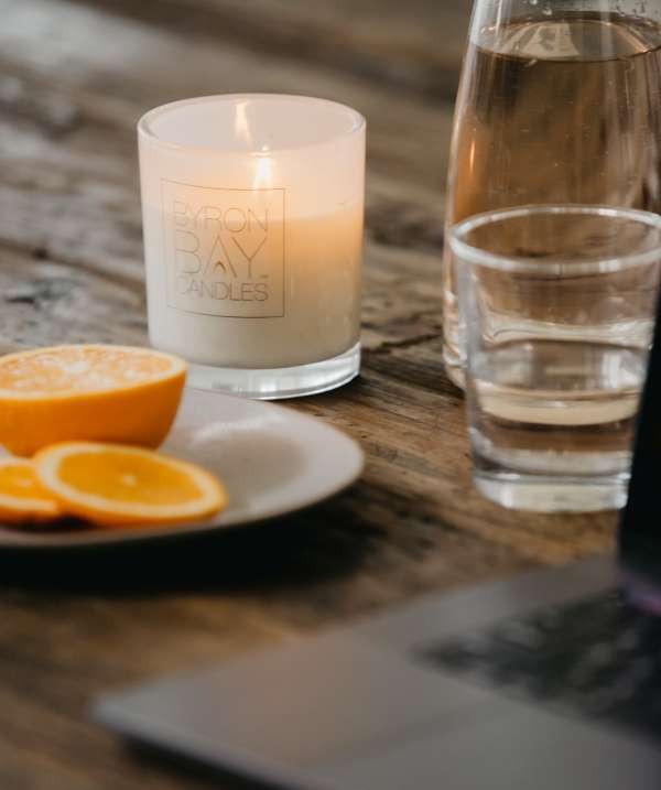 Lime Basil Mandarin - Large 50 Hour Pure Soy Candle.