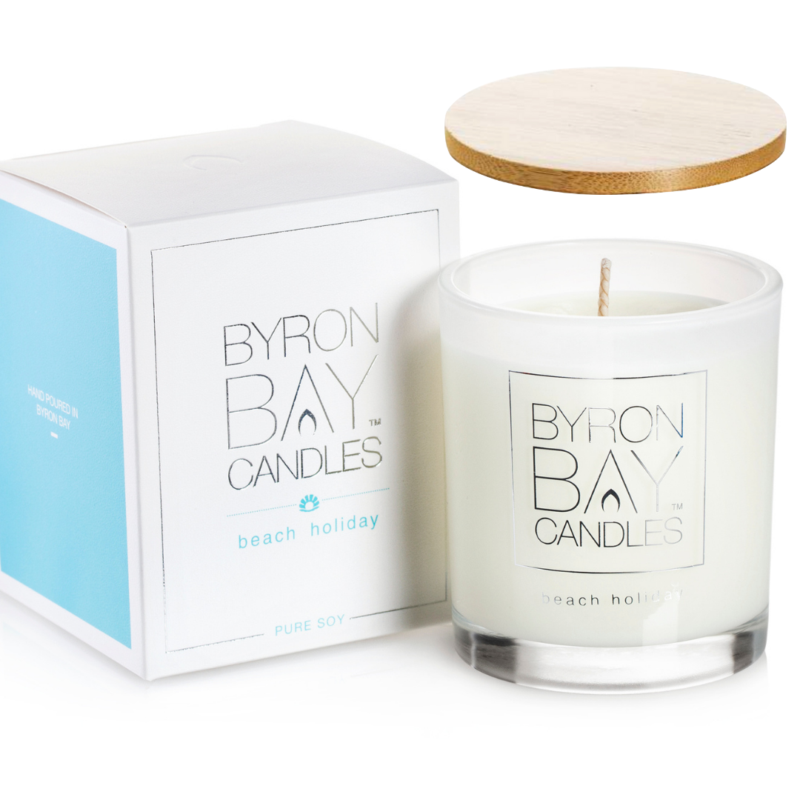 Beach Holiday (cedar-leaf, teak, rosemary, lemon and neroli) Large 50 Hour Pure Soy Candle