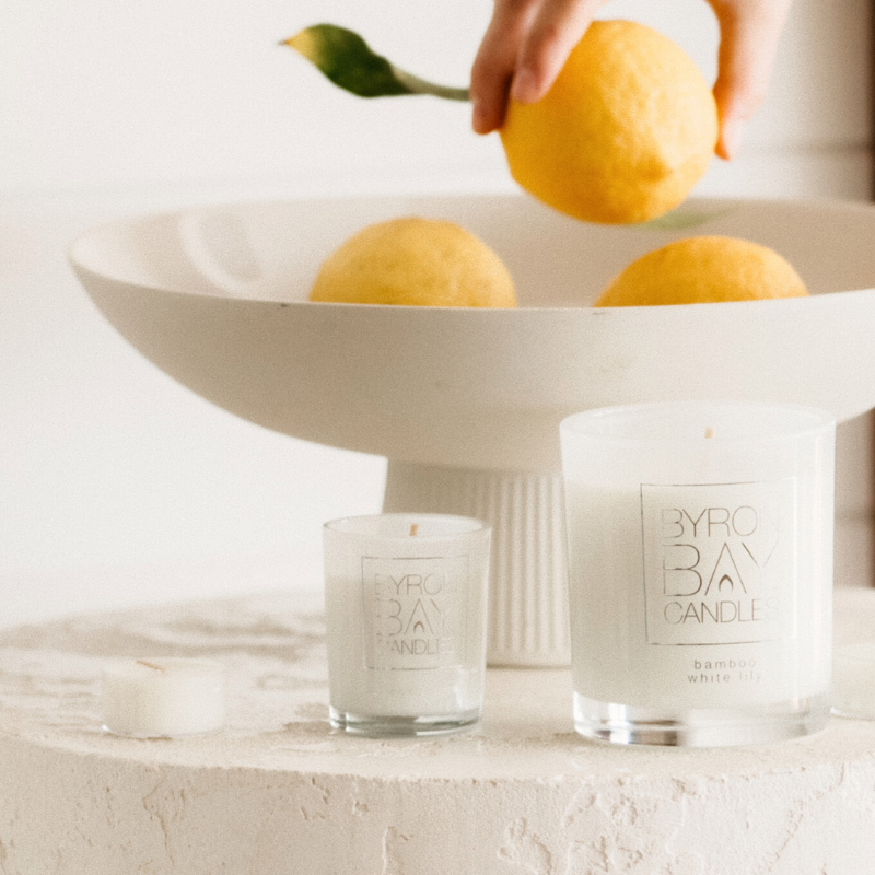 Lime Basil Mandarin - Large 50 Hour Pure Soy Candle.