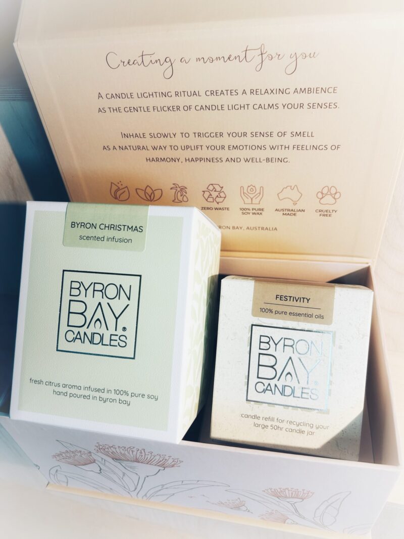 Scented pure soy candle and refill candle twin gift set | all scents available (phthalate FREE)