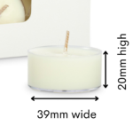 Copy-of-Tea-light-sizing-Byron-Bay-Candles.png Qty 152 Unscented Pure Soy Wax Tea Light Candles | Coupons Excluded | FREE delivery